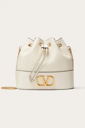 VALENTINO GARAVANI MINI SAC SEAU VLOGO SIGNATURE EN NAPPA AVEC CHAÎNE Femme UNI