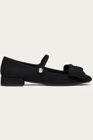 VALENTINO GARAVANI BALLERINES GARAVANI BOWJANE MARY-JANE EN CRÊPE 20 MM Femme 35.5