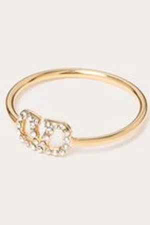 VALENTINO GARAVANI BAGUE VLOGO SIGNATURE EN MÉTAL ET CRISTAUX SWAROVSKI® Femme 11
