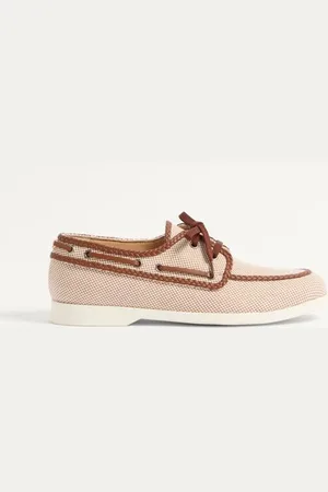 VALENTINO GARAVANI CHAUSSURES BATEAU PALM AVENUE EN TOILE ET NAPPA Homme / 39