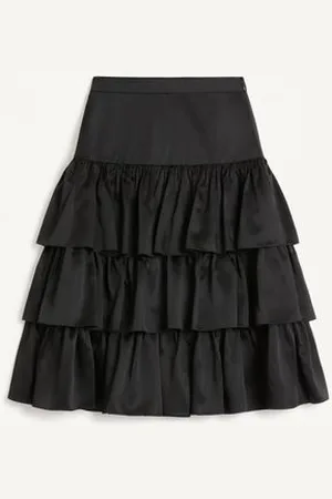 VALENTINO JUPE À VOLANTS EN SATIN Femme 36