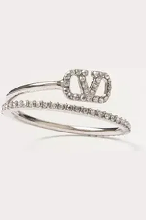 VALENTINO GARAVANI BAGUE VLOGO SIGNATURE EN MÉTAL ET CRISTAUX SWAROVSKI® Femme / 11