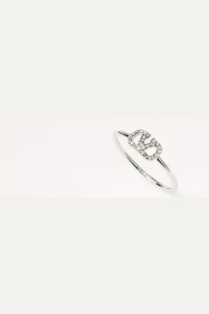 VALENTINO GARAVANI BAGUE VLOGO SIGNATURE EN MÉTAL ET CRISTAUX SWAROVSKI® Femme / 11