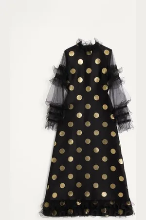 VALENTINO ROBE MI-LONGUE EN JACQUARD LUREX PLUSDEPOIS Femme / 36