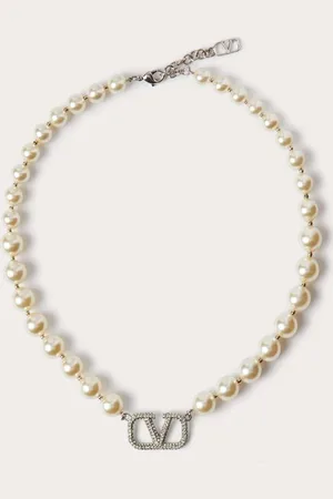 VALENTINO GARAVANI Collier VLogo Signature avec cristaux et perles Swarovski® Femme / / UNI
