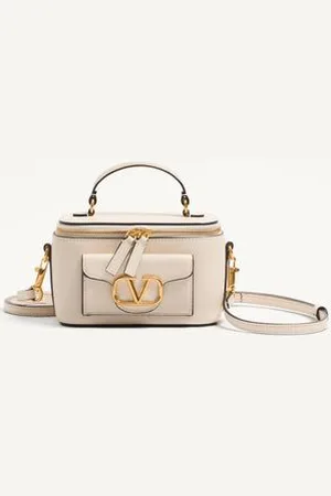 VALENTINO GARAVANI MINI SAC À MAIN LOCÒ EN CUIR DE VEAU Femme UNI