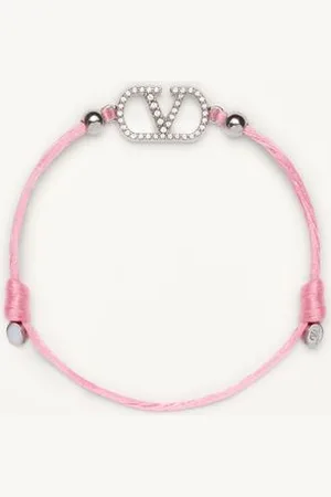 VALENTINO GARAVANI BRACELET EN COTON GARAVANI VLOGO SIGNATURE Femme / UNI
