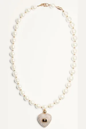 VALENTINO GARAVANI COLLIER COEUR ROYAL EN MÉTAL, ÉMAIL, PERLES ET CRISTAUX SWAROVSKI® Femme / / / UNI