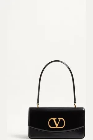 VALENTINO GARAVANI SAC GARAVANI VAIN AVEC ANSE EN CUIR DE VEAU BRILLANT Femme UNI