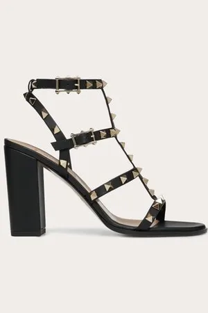 VALENTINO GARAVANI ESCARPINS ROCKSTUD À BRIDES. TALON : 90 MM Femme 34.5