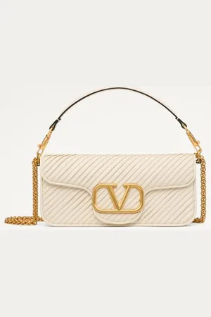VALENTINO GARAVANI SAC PORTÉ ÉPAULE GARAVANI LOCÒ EN NAPPA PLISSÉ Femme UNI