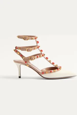 VALENTINO GARAVANI ESCARPINS ROCKSTUD EN CUIR DE VEAU AVEC CABOCHONS, TALON : 65 MM Femme / 35.5