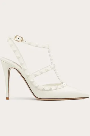 VALENTINO GARAVANI ESCARPINS ROCKSTUD À BRIDES ET CLOUS ASSORTIS. TALON : 100 MM Femme 36.5