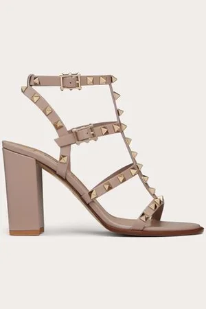 VALENTINO GARAVANI ESCARPINS ROCKSTUD À BRIDES. TALON : 90 MM Femme 34.5