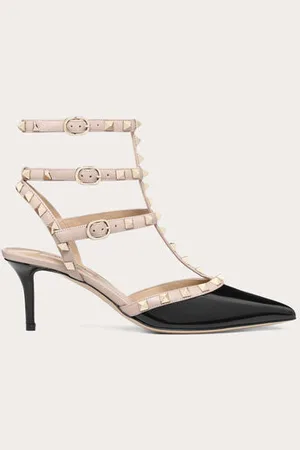VALENTINO GARAVANI ESCARPINS ROCKSTUD À BRIDES EFFET CAGE. TALON : 65 MM Femme 34.5