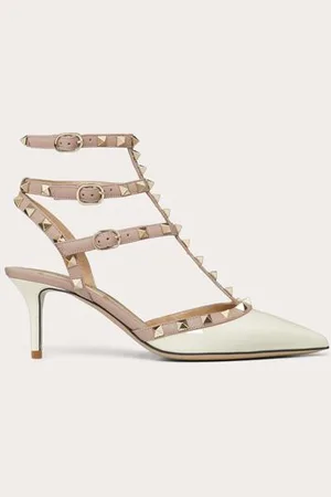 VALENTINO GARAVANI ESCARPINS ROCKSTUD À BRIDES EFFET CAGE. TALON : 65 MM Femme / 34.5