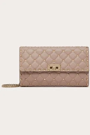 VALENTINO GARAVANI POCHETTE À BANDOULIÈRE ROCKSTUD SPIKE EN NAPPA Femme UNI