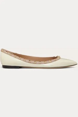 VALENTINO GARAVANI BALLERINES ROCKSTUD VERNIES Femme / 34.5