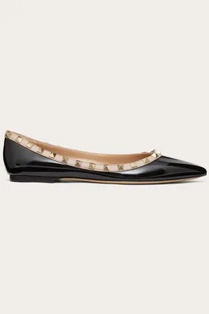 VALENTINO GARAVANI BALLERINES ROCKSTUD VERNIES Femme 34.5