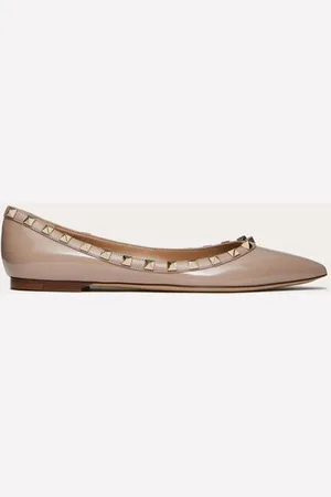 VALENTINO GARAVANI BALLERINES ROCKSTUD VERNIES Femme 34.5