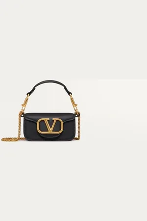 VALENTINO GARAVANI MICRO-SAC GARAVANI LOCÒ EN CUIR DE VEAU AVEC CHAÎNE Femme UNI