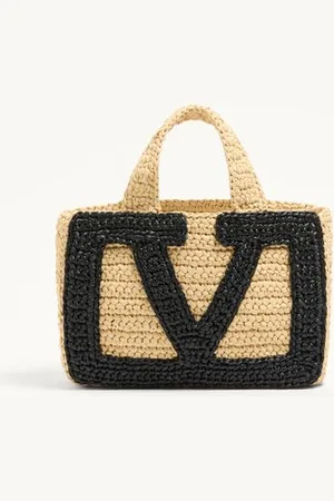 VALENTINO GARAVANI PETIT CABAS GARAVANI VIVA SUPERSTAR EN RAPHIA Femme UNI
