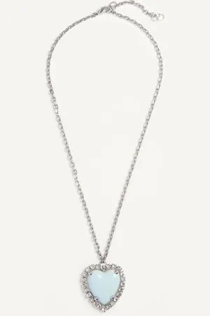 VALENTINO GARAVANI COLLIER COEUR HYPERBOLE EN MÉTAL, RÉSINE ET CRISTAUX SWAROVSKI® Femme / UNI