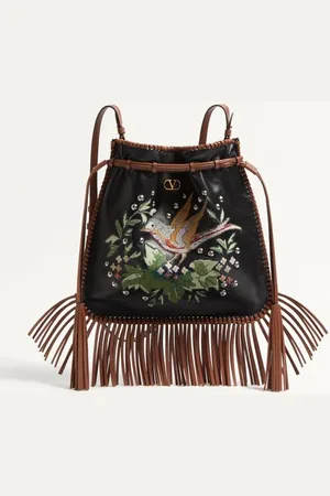 VALENTINO GARAVANI SAC GARAVANI NELLCÔTE ALICE BRODÉ AVEC FRANGES Femme / / UNI