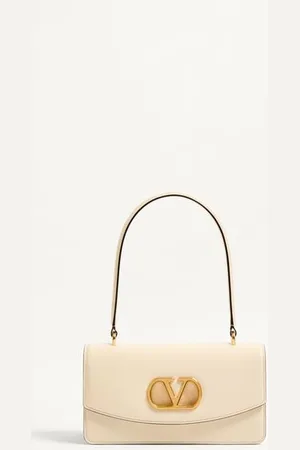 VALENTINO GARAVANI SAC GARAVANI VAIN AVEC ANSE EN CUIR DE VEAU BRILLANT Femme UNI