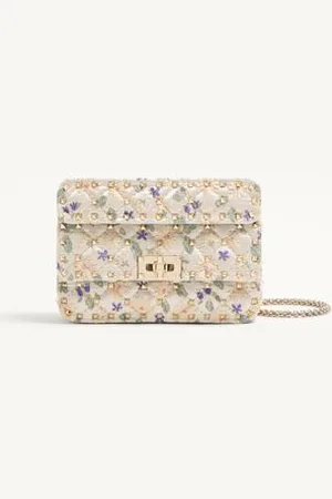VALENTINO GARAVANI PETIT SAC GARAVANI ROCKSTUD SPIKE EN JACQUARD Femme UNI