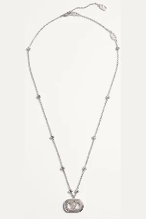 VALENTINO GARAVANI COLLIER VLOGO SIGNATURE EN MÉTAL AVEC PERLES ET CRISTAUX SWAROVSKI® Femme UNI