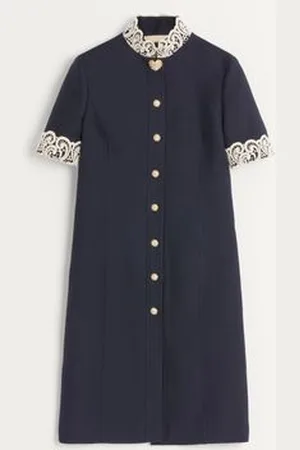VALENTINO ROBE MI-LONGUE EN CRÊPE COUTURE Femme / 36