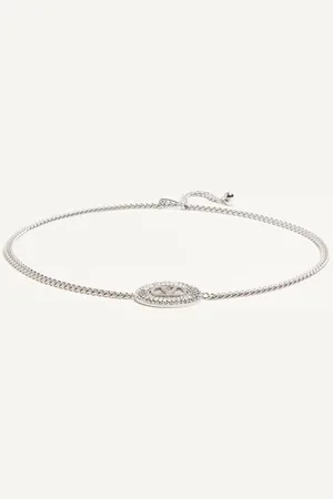 VALENTINO GARAVANI CEINTURE CHAÎNE VLOGO SIGNATURE ORNÉE DE CRISTAUX Femme / L
