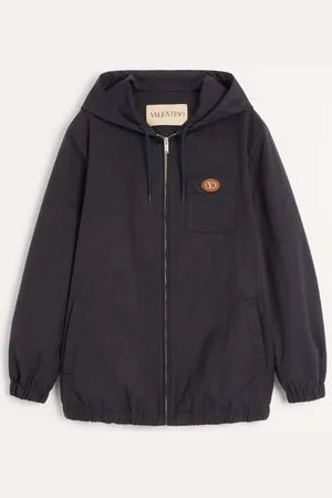 VALENTINO VESTE À CAPUCHE EN NYLON AVEC ÉCUSSON VLOGO Homme 44