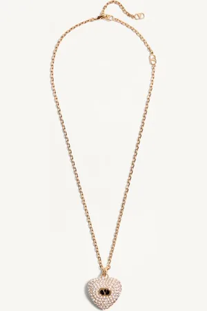 VALENTINO GARAVANI COLLIER COEUR ROYAL EN MÉTAL, ÉMAIL ET CRISTAUX SWAROVSKI® Femme / / UNI