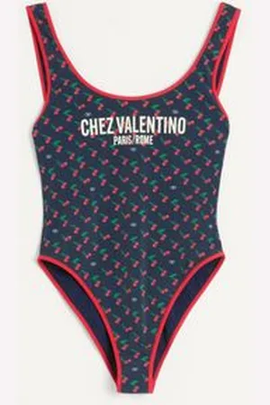 VALENTINO MAILLOT DE BAIN EN LYCRA À IMPRIMÉ CHERRYFIC Femme / L