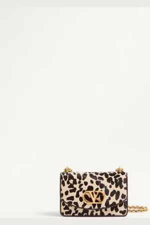 VALENTINO GARAVANI PETIT SAC PORTÉ ÉPAULE GARAVANI VAIN EN CUIR DE VEAU PONY AVEC IMPRIMÉ ANIMALIER Femme / UNI