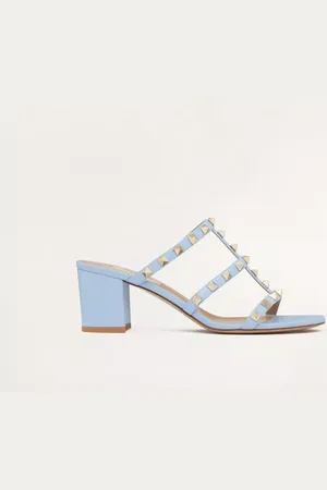 VALENTINO GARAVANI MULES ROCKSTUD EN VEAU. TALON : 60 MM Femme 35.5