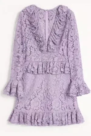 VALENTINO ROBE COURTE EN HEAVY LACE Femme 36