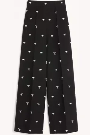 VALENTINO PANTALON EN CRÊPE COUTURE BRODÉ Femme / 36