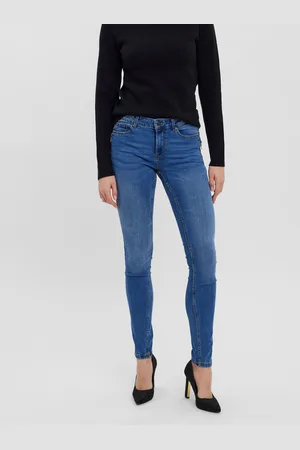 VERO MODA Seven Taille Moyenne Slim Fit Jeans