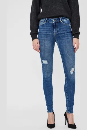 VERO MODA Seven Taille Moyenne Slim Fit Jeans