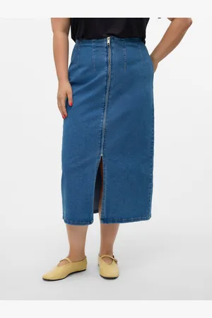 VERO MODA Cmonic Taille Haute Jupe Midi