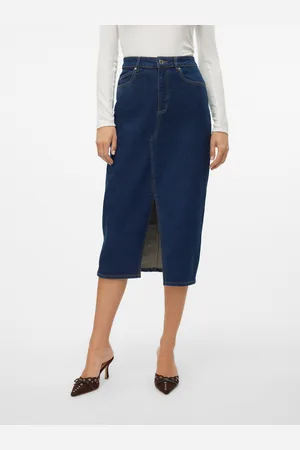 VERO MODA Veri Taille Haute Jupe Midi