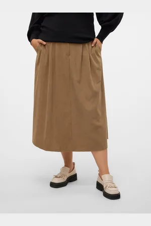 VERO MODA Cvienna Taille Haute Jupe Midi