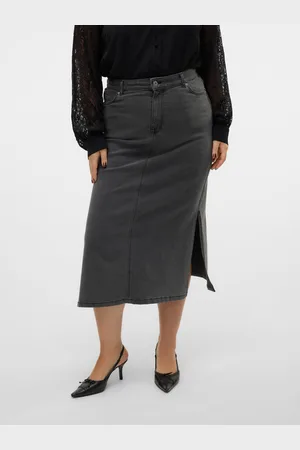 VERO MODA Cserena Taille Haute Jupe Longue