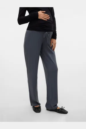 Mama;licious Pantalons Regular Fit Taille Moyenne