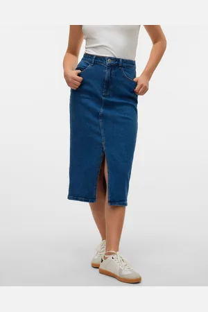 VERO MODA Natalie Taille Haute Jupe Midi