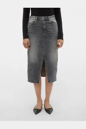 VERO MODA Veri Taille Haute Jupe Midi