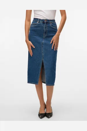 VERO MODA Veri Taille Haute Jupe Midi